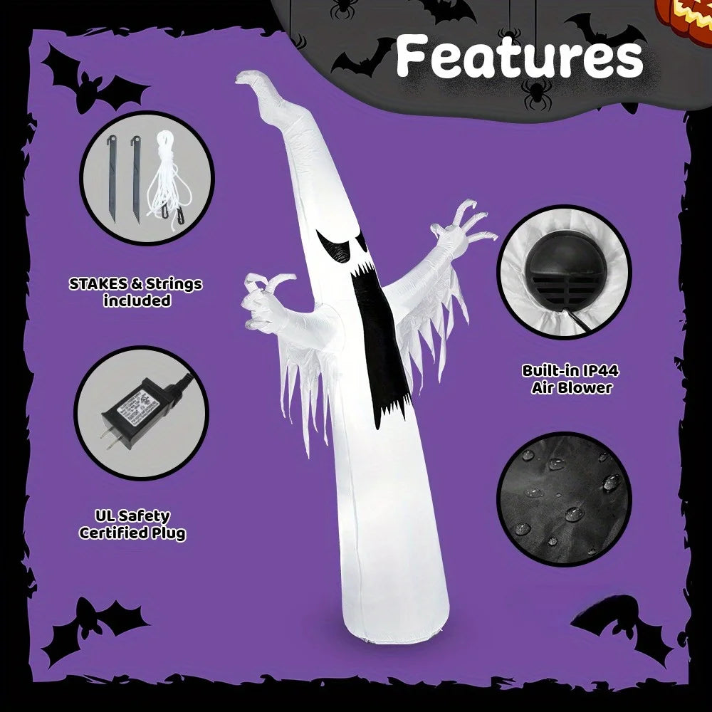 Joyfy LED Halloween Inflatable Ghost For Outdoor Yard Decor