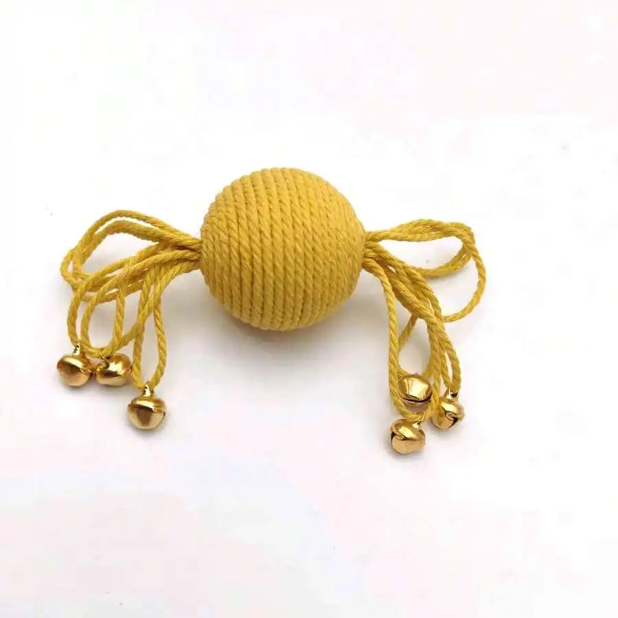 Dropshipping Manufacturer Wholesale Cat Toy Ball With Cotton Rope Winding For Self-Entertainment And Interaction Pet Supplies