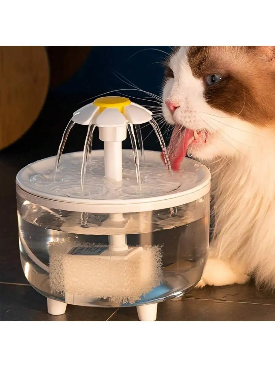1500ml USB Powered Cat Dog Water Dispenser, Automatic Circulation Pet Water Feeder With Filter (Charging Adapter Not Included)
