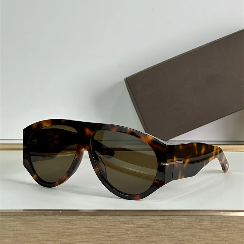 Oversized Pilot Sunglasses For Women Gradient Lenses Retro Style