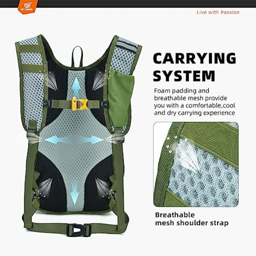 Hiking Daypack Lightweight Water Resistant Backpack For Women Men