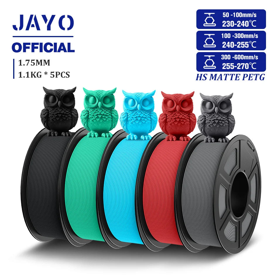 JAYO High Speed Matte PETG Filament for 3D Printing