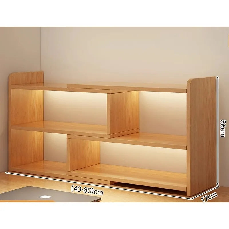 Modern Wooden Corner Bookshelf With Multilayer Storage Design