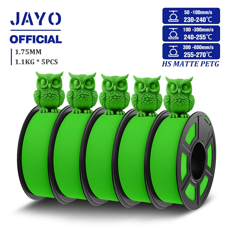 JAYO High Speed Matte PETG Filament for 3D Printing