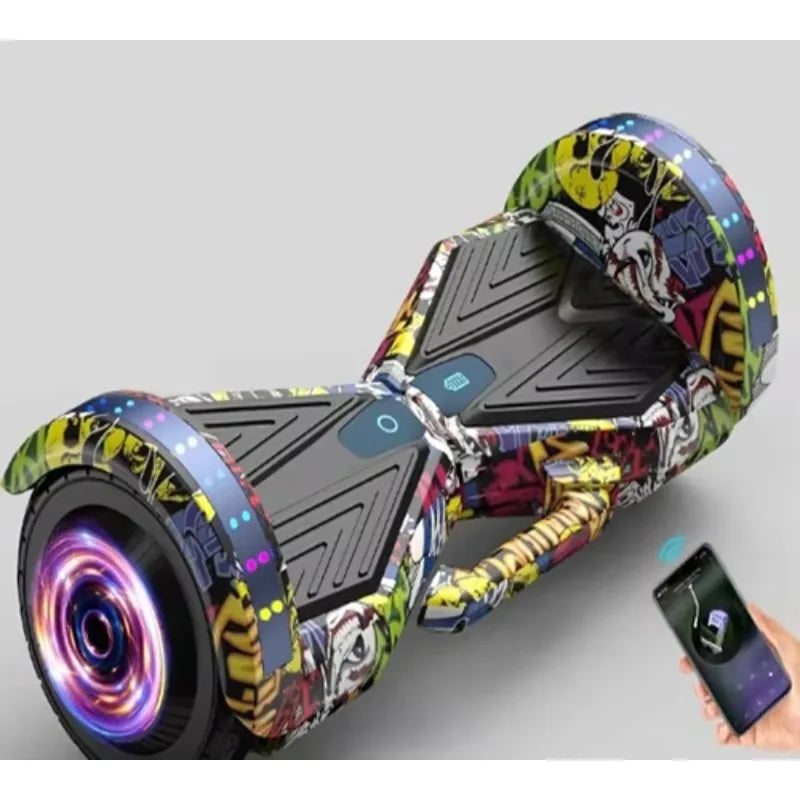 Self-balancing Electric Scooter Hoverboard Adult Children Daily Commuter Outdoor Recreation Belt Light Emitting Diode Light