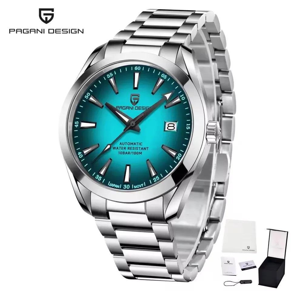 PAGANI DESIGN Automatic Mechanical A150 40mm Luxury Business SportsWatch Sapphire Glass Luminous Stainless Steel Watches for Man