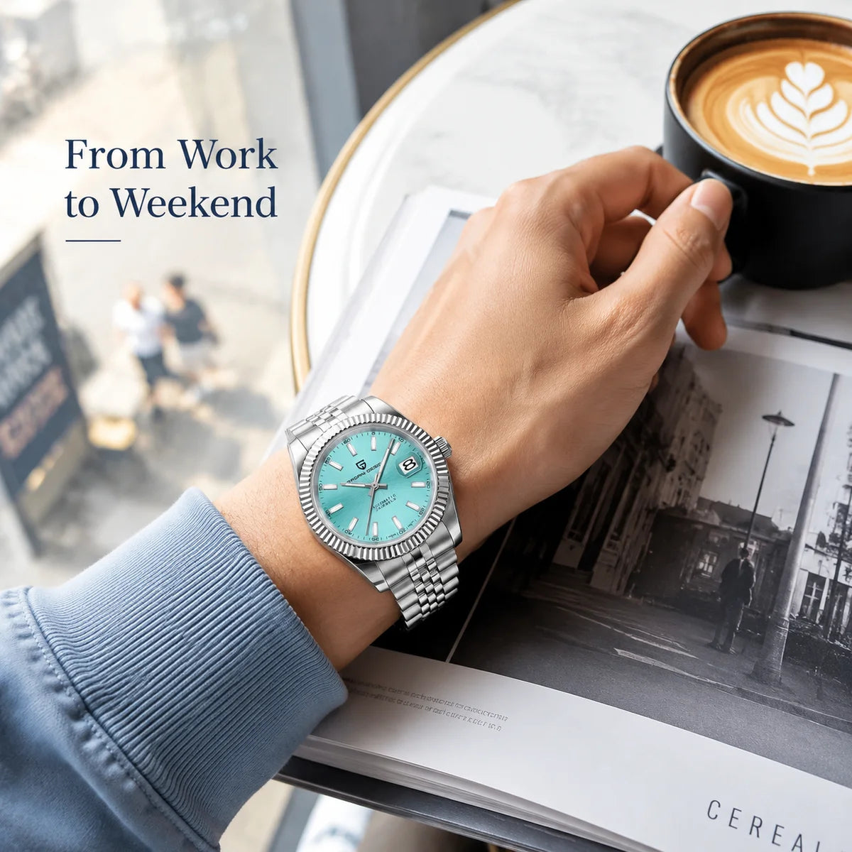 PAGANI DESIGN 2026 New 42MM Men Mechanical Watch Top Brand Luxury Automatic Watch 100M Waterproof Sapphire glass Stainless Steel Watch for men