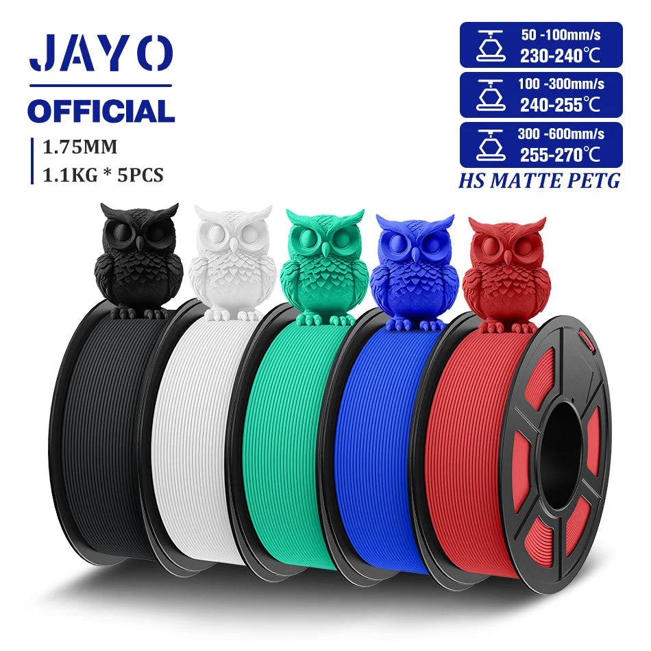 JAYO High Speed Matte PETG Filament for 3D Printing