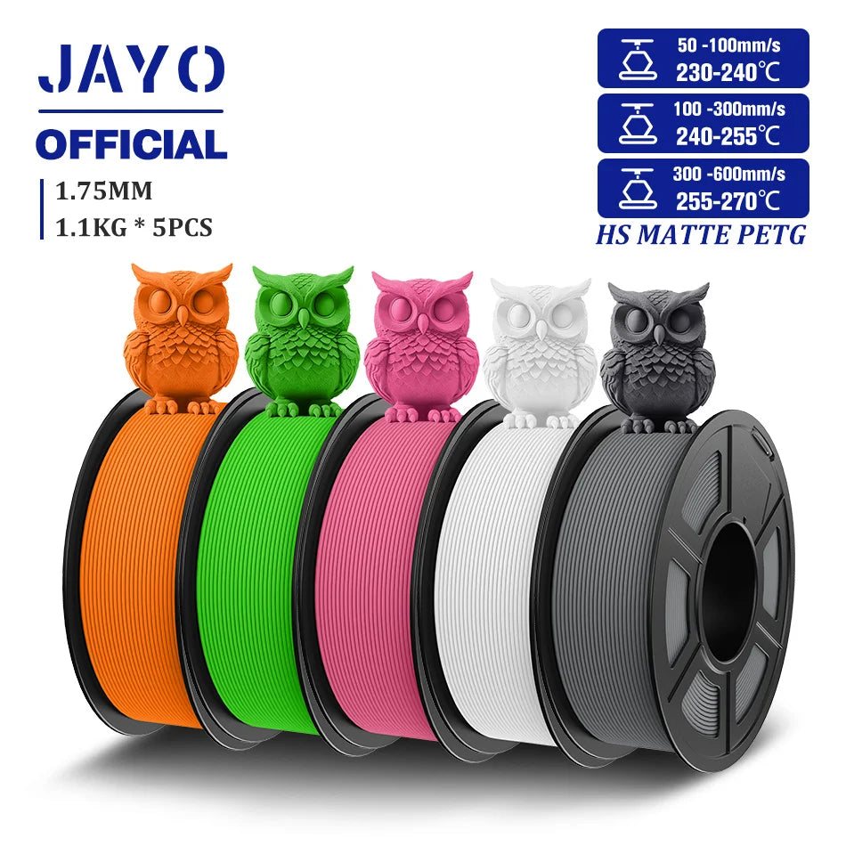 JAYO High Speed Matte PETG Filament for 3D Printing