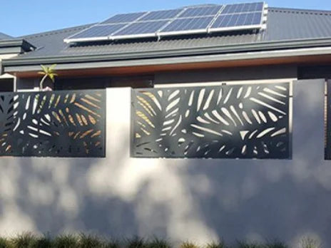 Factory Custom Privacy Garden Fencing Guardrail Trellis Aluminum Alloy Galvanized Steel Laser Cutting Art Fence Panel Durable