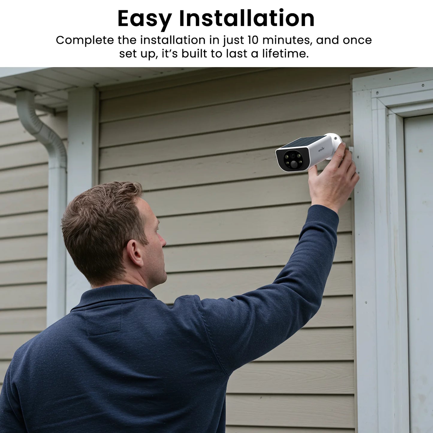 Wansview 2K Outdoor Wireless Solar Security Camera With Floodlight