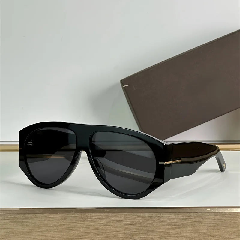 Oversized Pilot Sunglasses For Women Gradient Lenses Retro Style