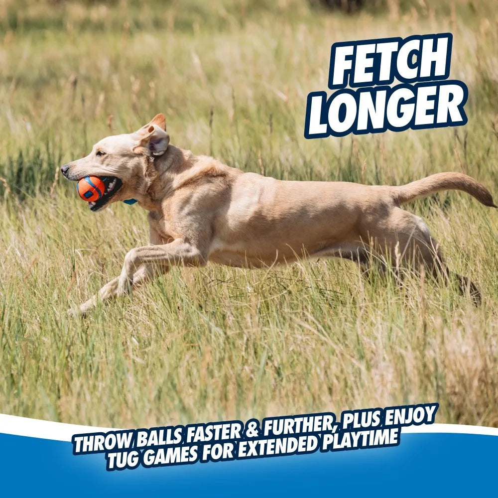 Large Dog Tug Toy with Ball and Pull Strap Interactive Chew Toy for Aggressive Chewers Medium Big Breed Dogs 60 100 lbs Tough Durable Rubber Ball for Tug of War Fetch Outdoor Play Teeth Cleaning