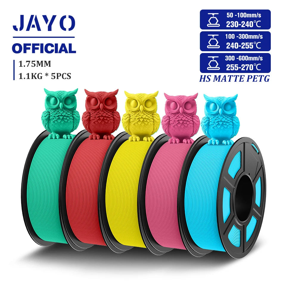 JAYO High Speed Matte PETG Filament for 3D Printing