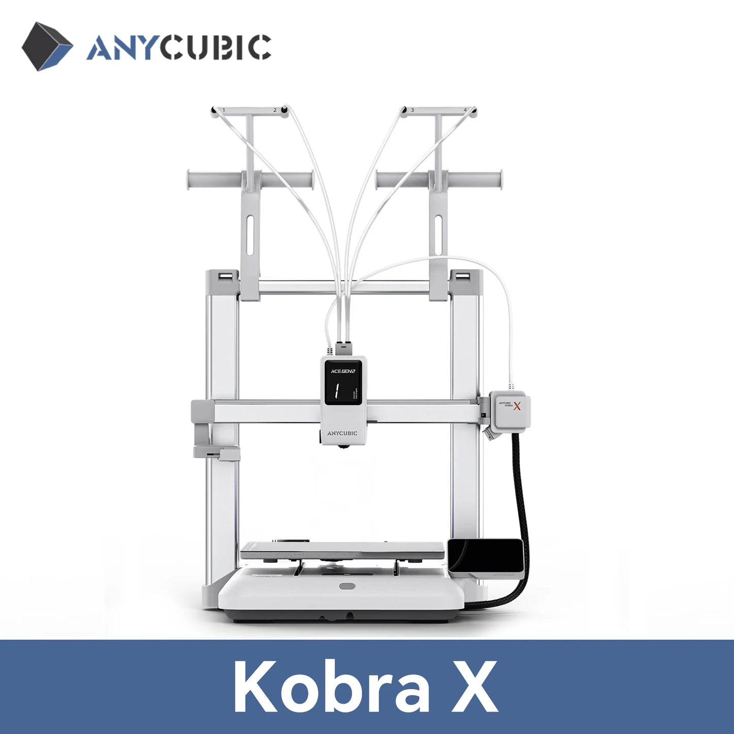 Anycubic Kobra X 3D Printer Auto Leveling 600mm/s Speed