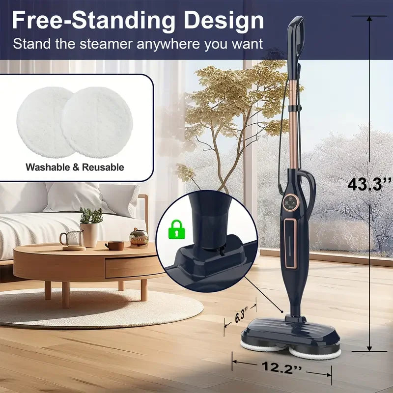 Devoac VM6 Steam Mop With Rotating Pad 1300W Floor Cleaner
