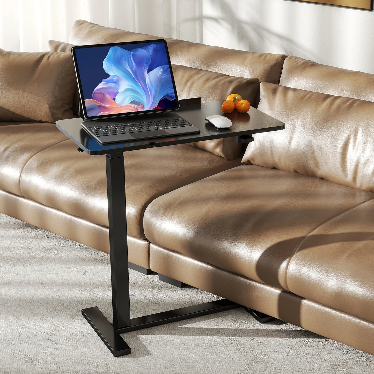 JHK Overbed Bedside Lap Desk With Wheels And Tilt Top