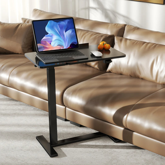 JHK Overbed Bedside Lap Desk With Wheels And Tilt Top