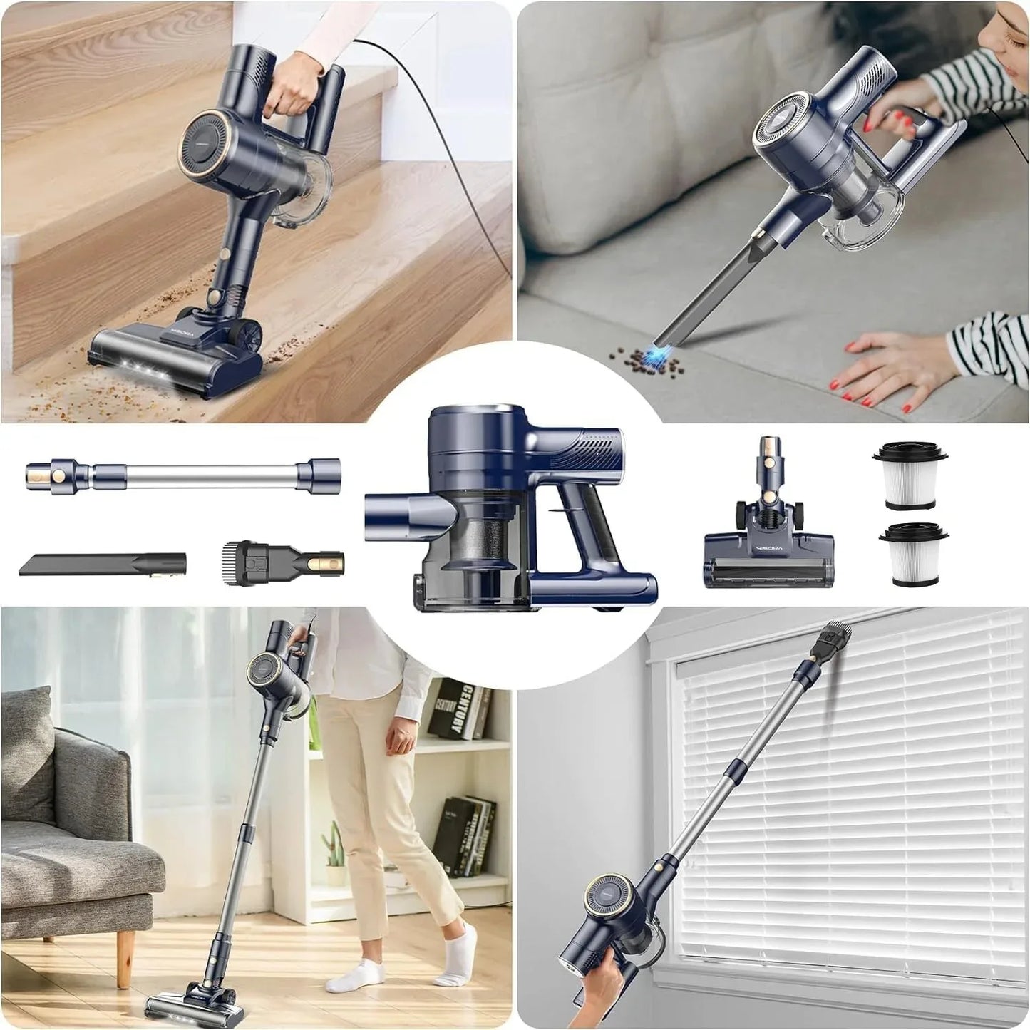 INSE I8 Corded Vacuum Cleaner Six In One Lightweight