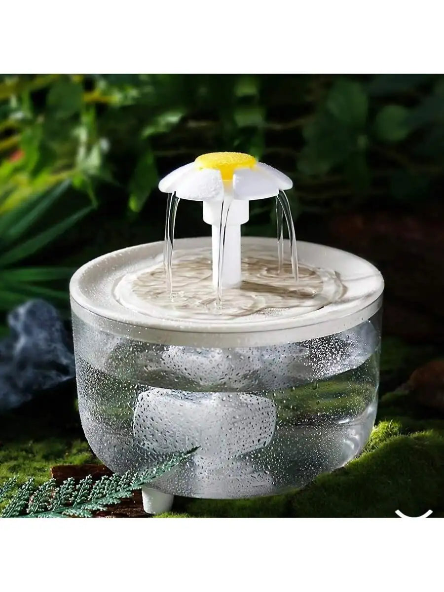1500ml USB Powered Cat Dog Water Dispenser, Automatic Circulation Pet Water Feeder With Filter (Charging Adapter Not Included)