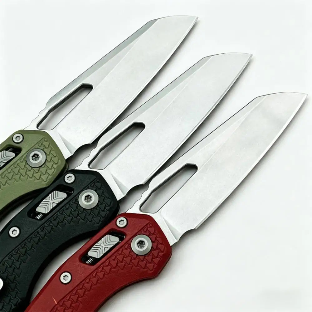 MSl-1 Outdoor Folding Pocket Knife 440C Tanto Blade Nylon Fiber Non-slip Handle Practical Camping EDC Tool, Gift for Outdoor