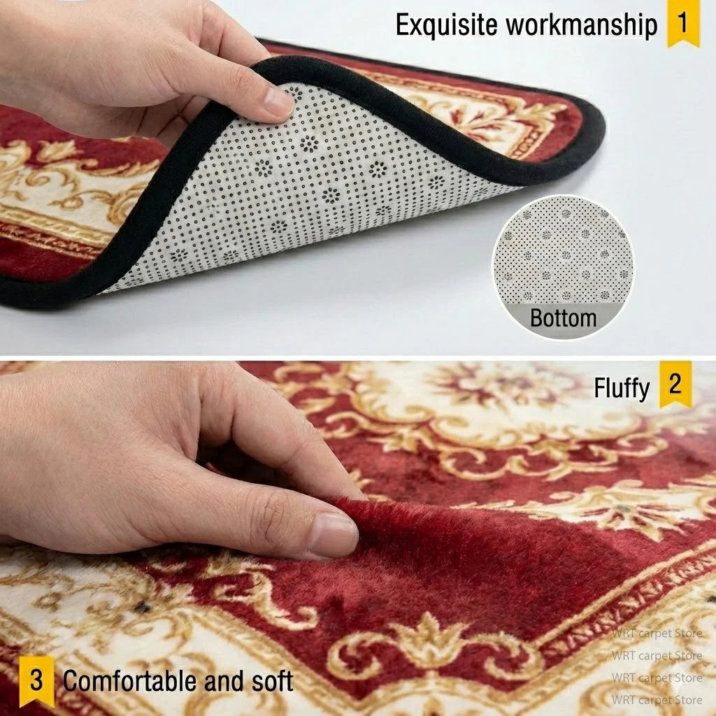 Premium Anti Slip Bohemian Retro Geometric Floor Rug