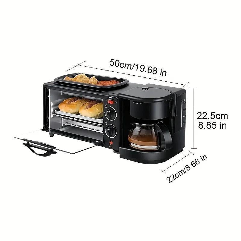 Three In One Breakfast Maker With Timer And Automatic Shutoff