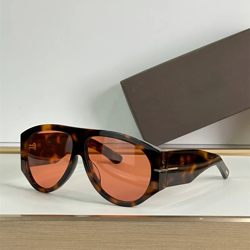 Oversized Pilot Sunglasses For Women Gradient Lenses Retro Style