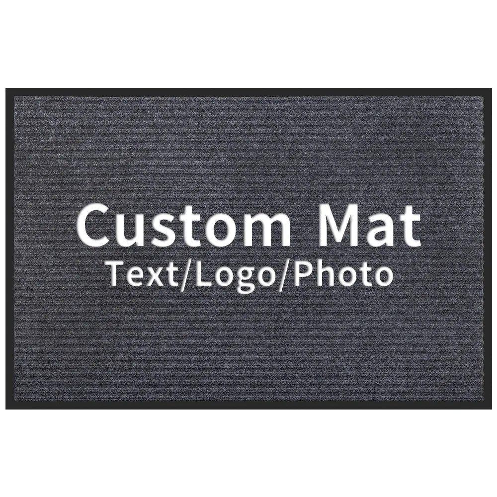 Custom Rug Personalized Business Mats Entrance Doormat Anti-Slip Water Absorbent Carpet Customization Branding Logo Mat