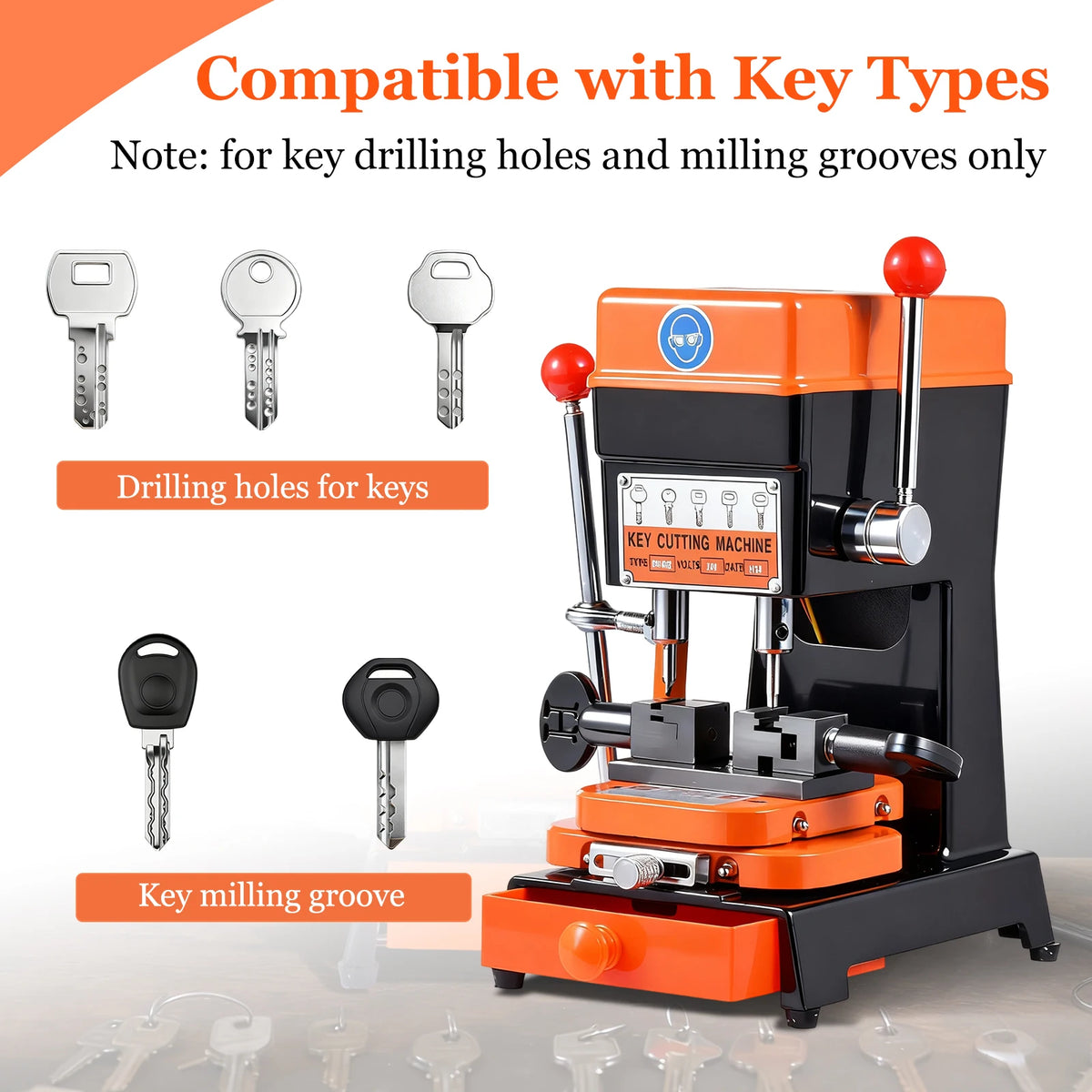 Key Duplicator Machine for Car Key Cutting and Hardware Stores
