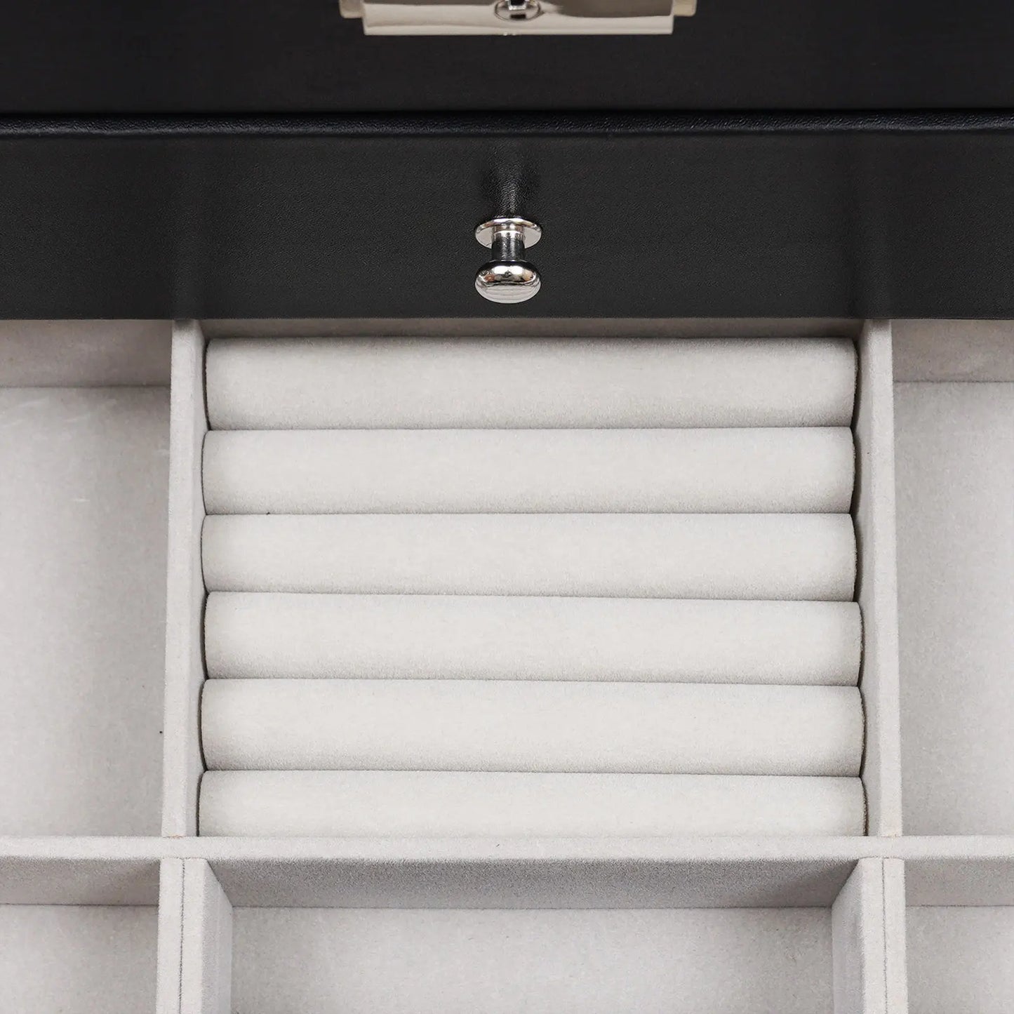 12 Compartments Watch Storage Display BoxGlasses Case, Jewelry Box Organizer Watch Showcase Soft PU