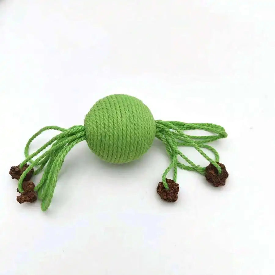 Dropshipping Manufacturer Wholesale Cat Toy Ball With Cotton Rope Winding For Self-Entertainment And Interaction Pet Supplies