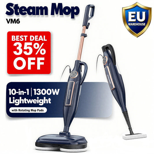 Devoac VM6 Steam Mop With Rotating Pad 1300W Floor Cleaner