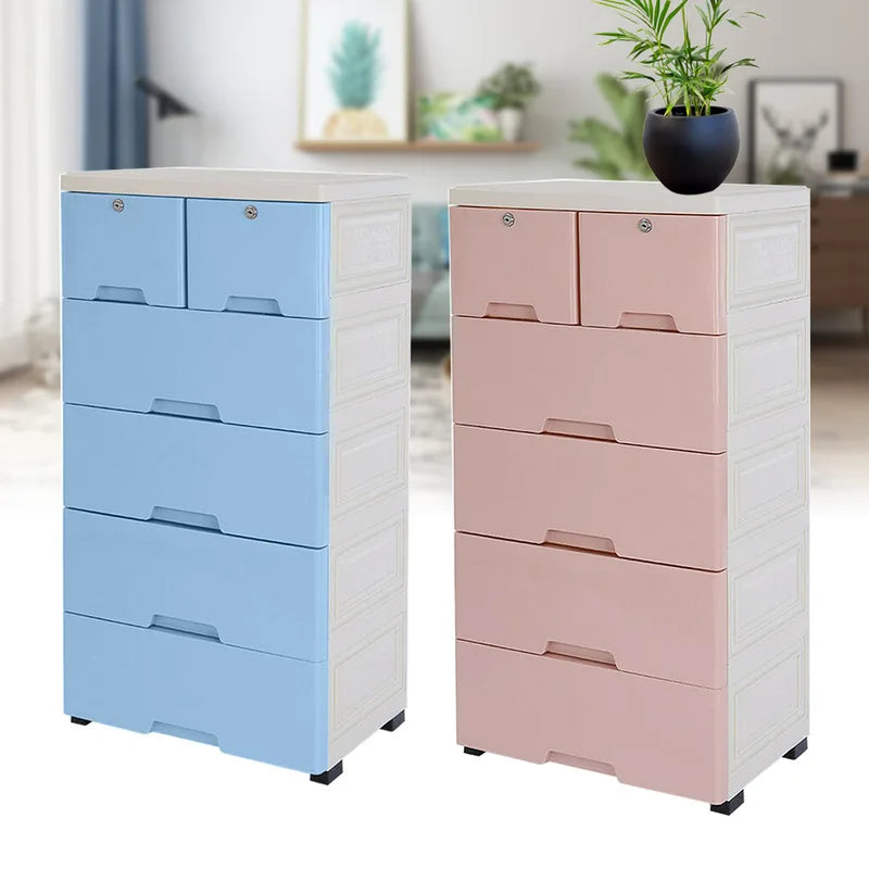Plastic Storage Drawer Cabinet For Living Room And Bedroom