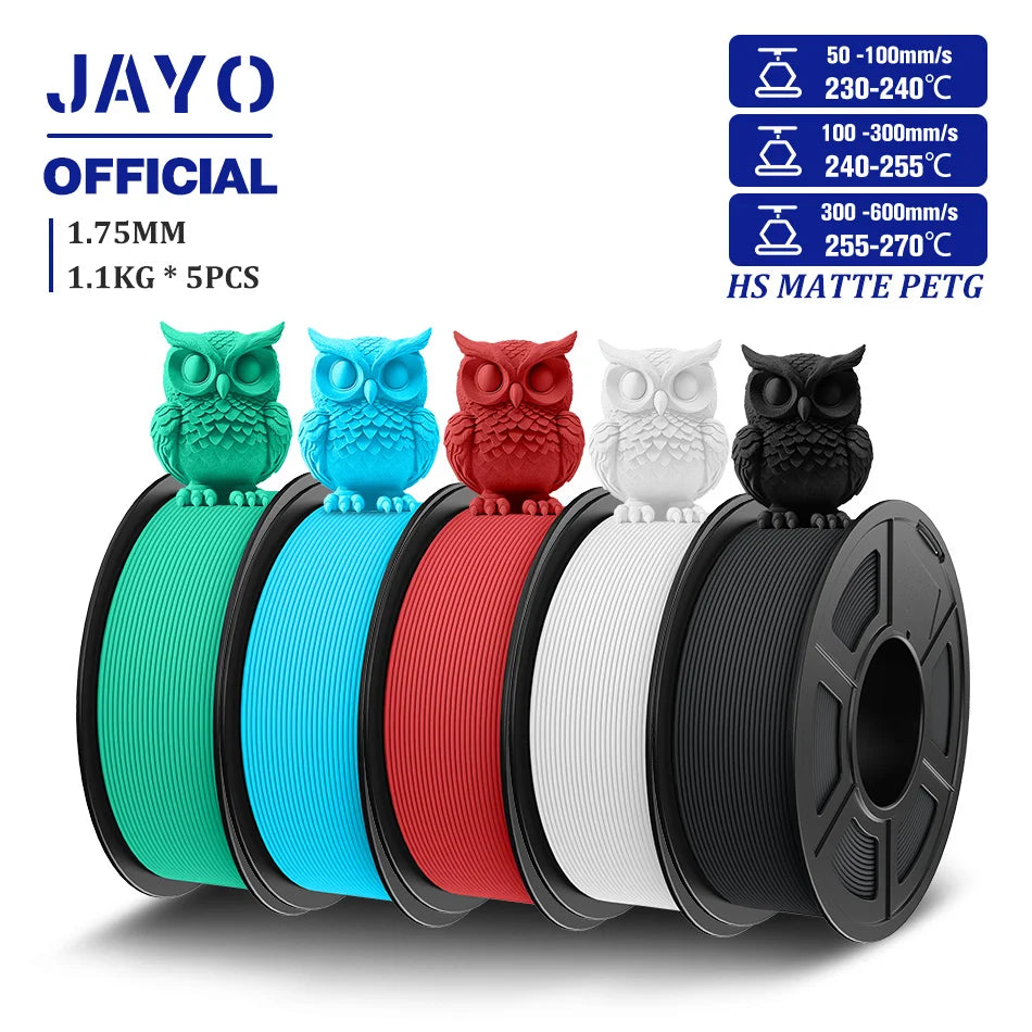 JAYO High Speed Matte PETG Filament for 3D Printing