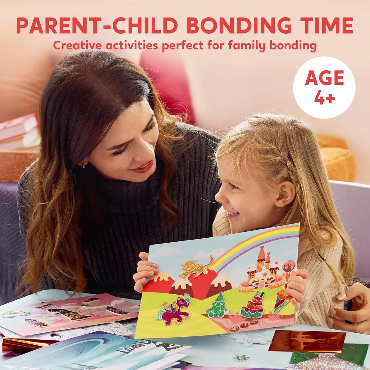 Joyfy Foil Art Kit With Mess Free Coloring And Crafts