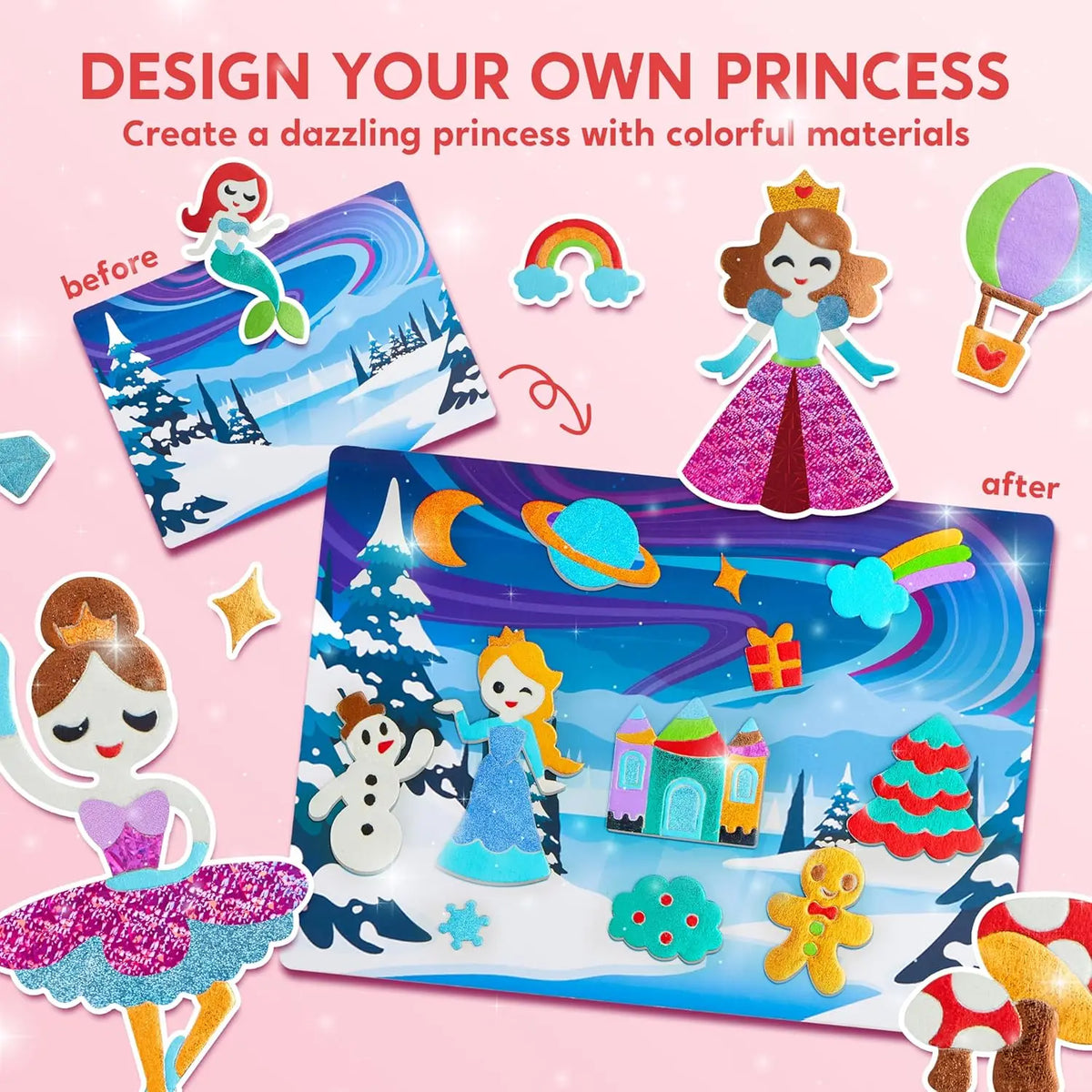 Joyfy Foil Art Kit With Mess Free Coloring And Crafts