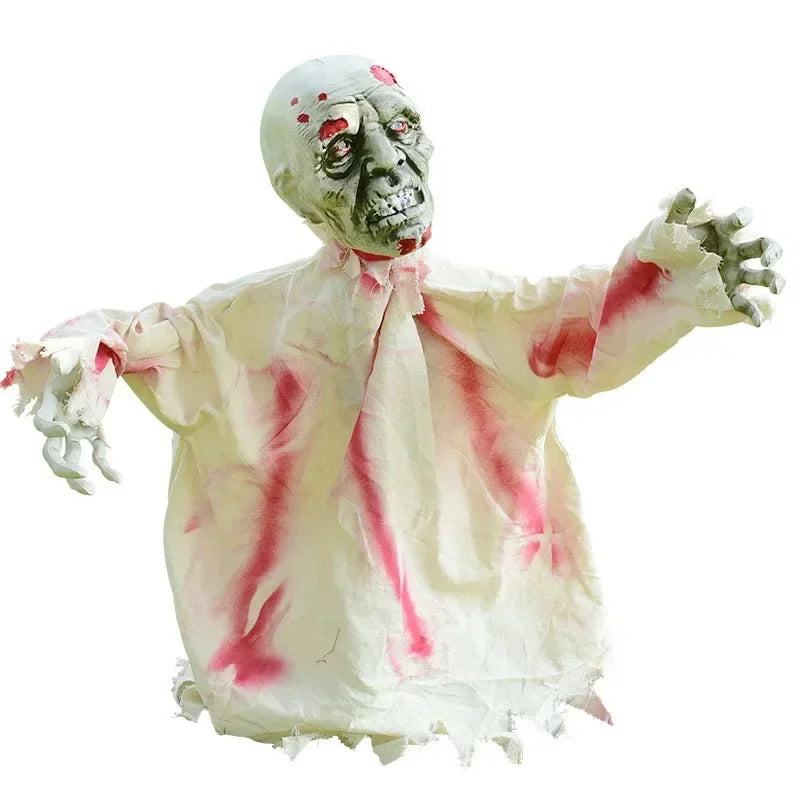 Halloween Voice Control Luminous Sound Large Size Ground Insertion Swinging Ghost Decoration Terrifying and Scary Scene Prop
