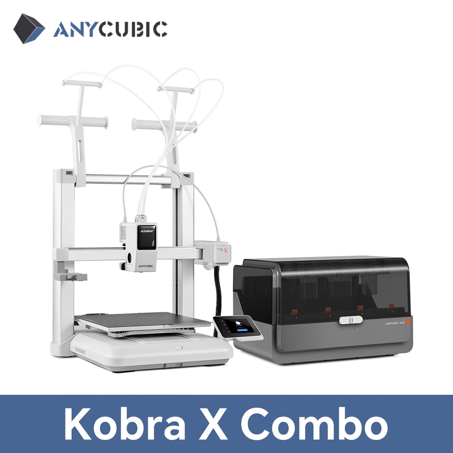 Anycubic Kobra X 3D Printer Auto Leveling 600mm/s Speed