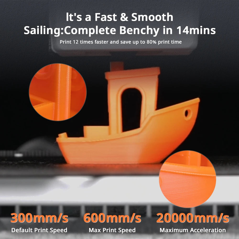 Anycubic Kobra X 3D Printer Auto Leveling 600mm/s Speed