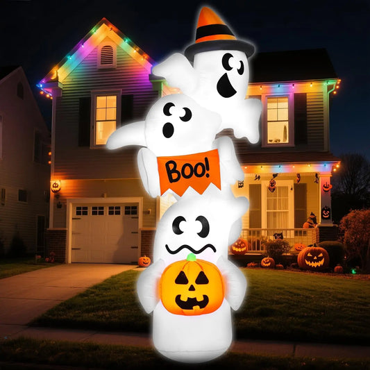 Joyfy Halloween Ghost Inflatable Outdoor Decoration With LED Lights