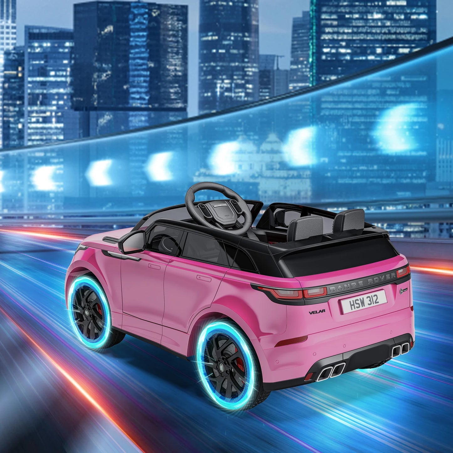Ride on Cars For Kid 4-8, 12V Ride Electric Car For Kids With Parent Remote Control, MP3 Player, Rocking, Pull Rod