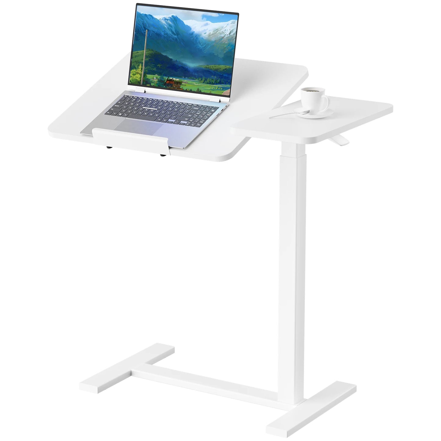 JHK Overbed Bedside Lap Desk With Wheels And Tilt Top