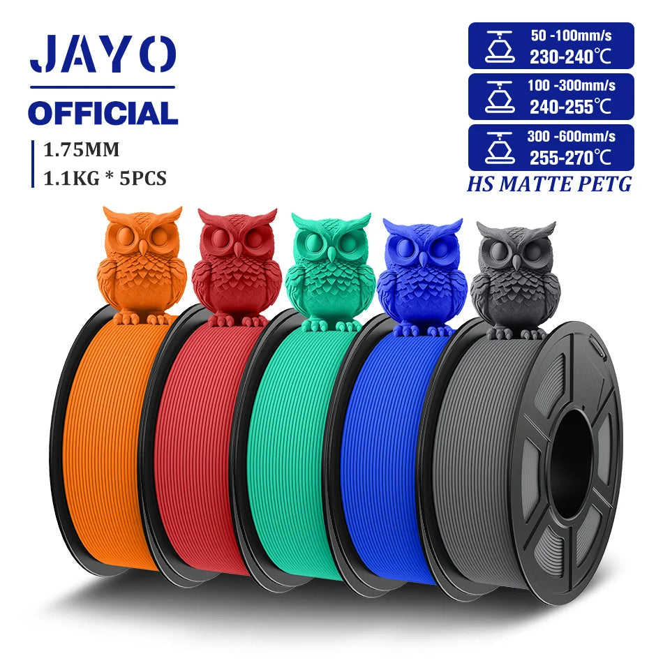 JAYO High Speed Matte PETG Filament for 3D Printing