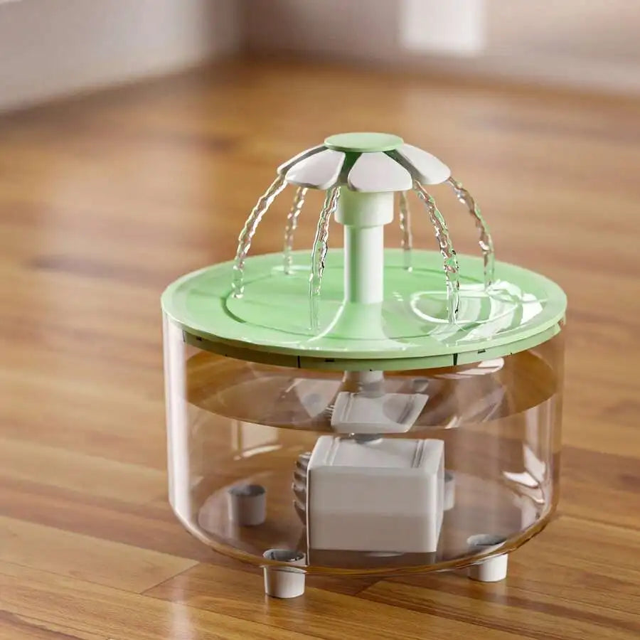 1500ml USB Powered Cat Dog Water Dispenser, Automatic Circulation Pet Water Feeder With Filter (Charging Adapter Not Included)