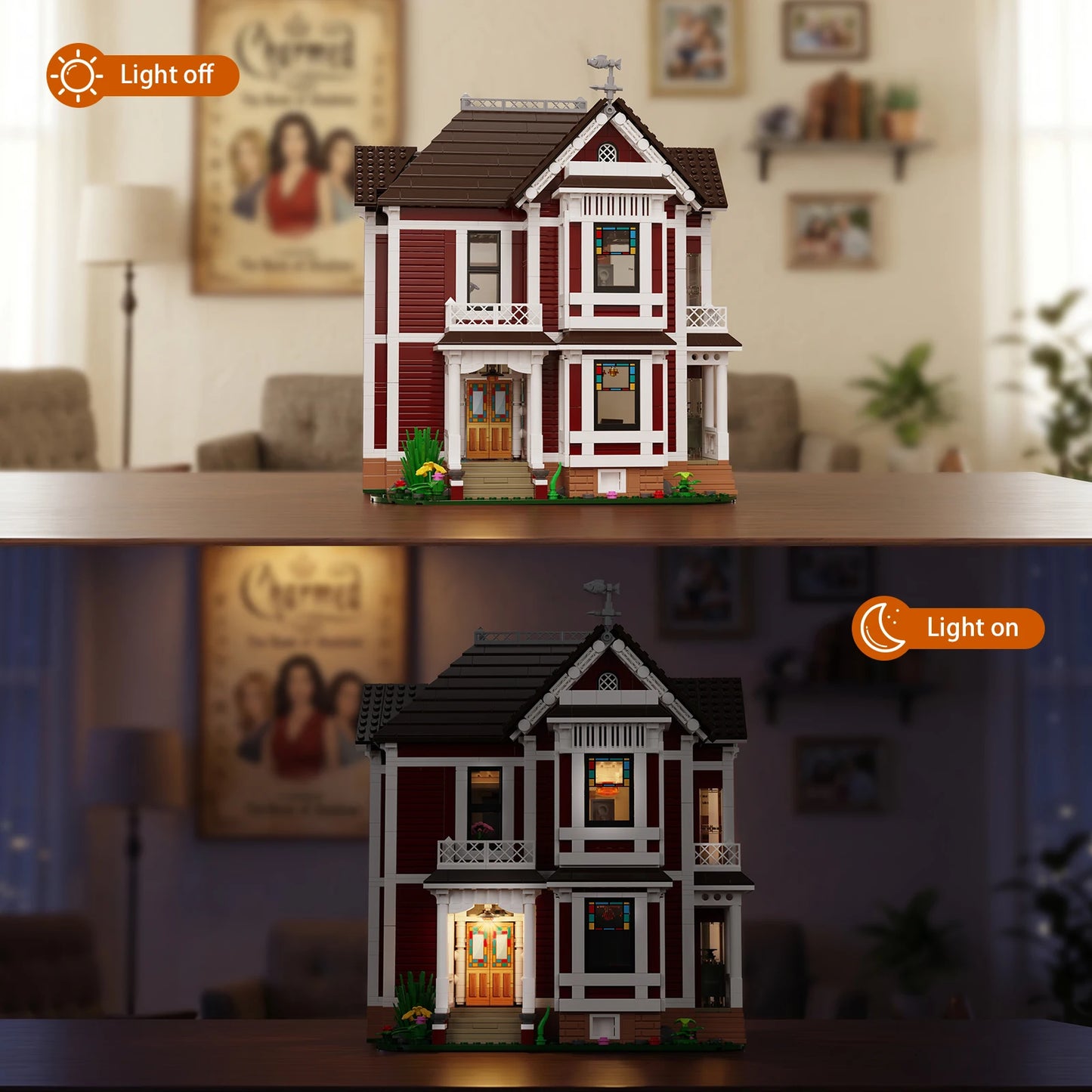 BuildMoc Halliwell Manor Building Blocks Set Charmed House Model Kit