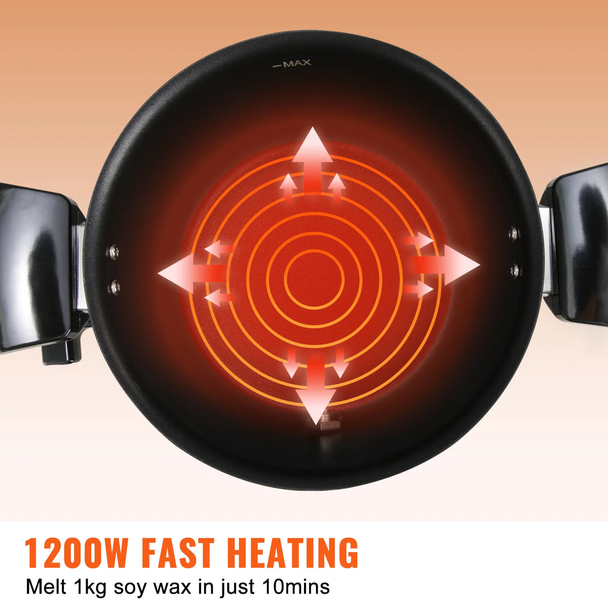 SucceBuy Electric Wax Melter For Candle Making Easy Pour Spout