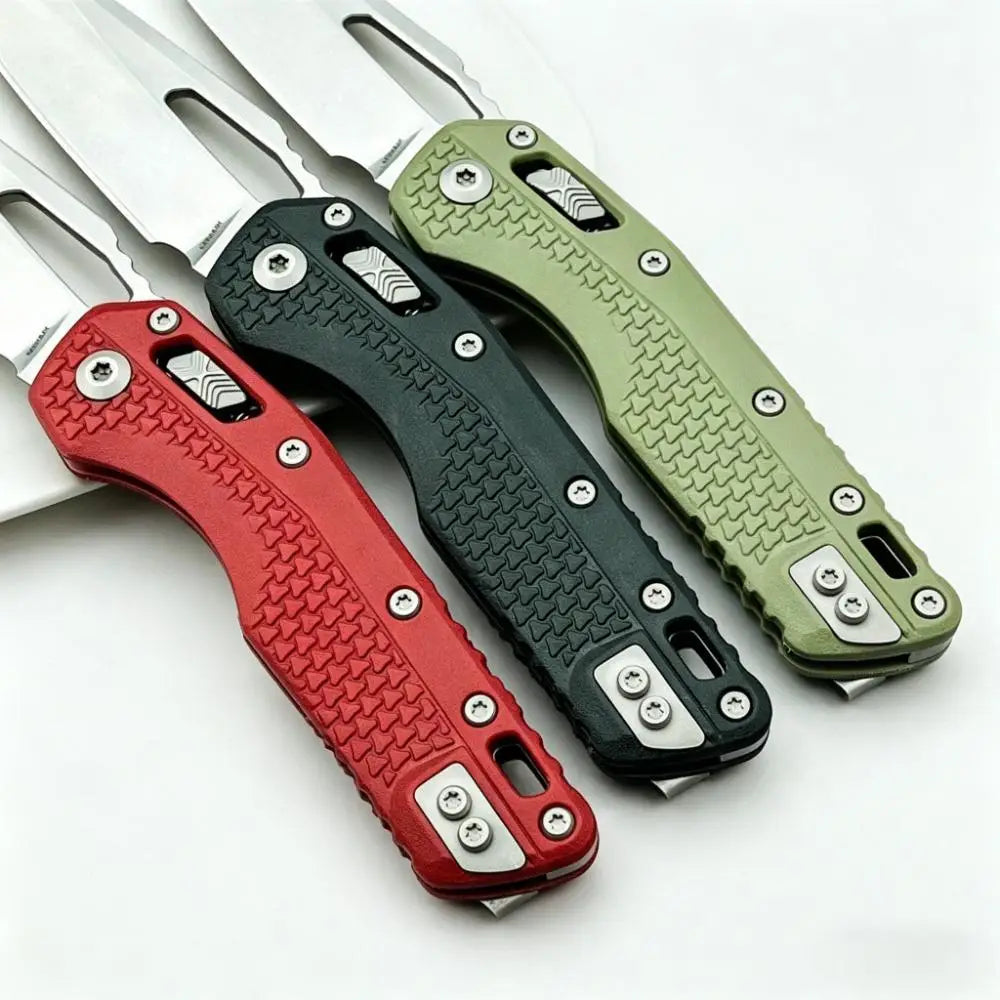 MSl-1 Outdoor Folding Pocket Knife 440C Tanto Blade Nylon Fiber Non-slip Handle Practical Camping EDC Tool, Gift for Outdoor