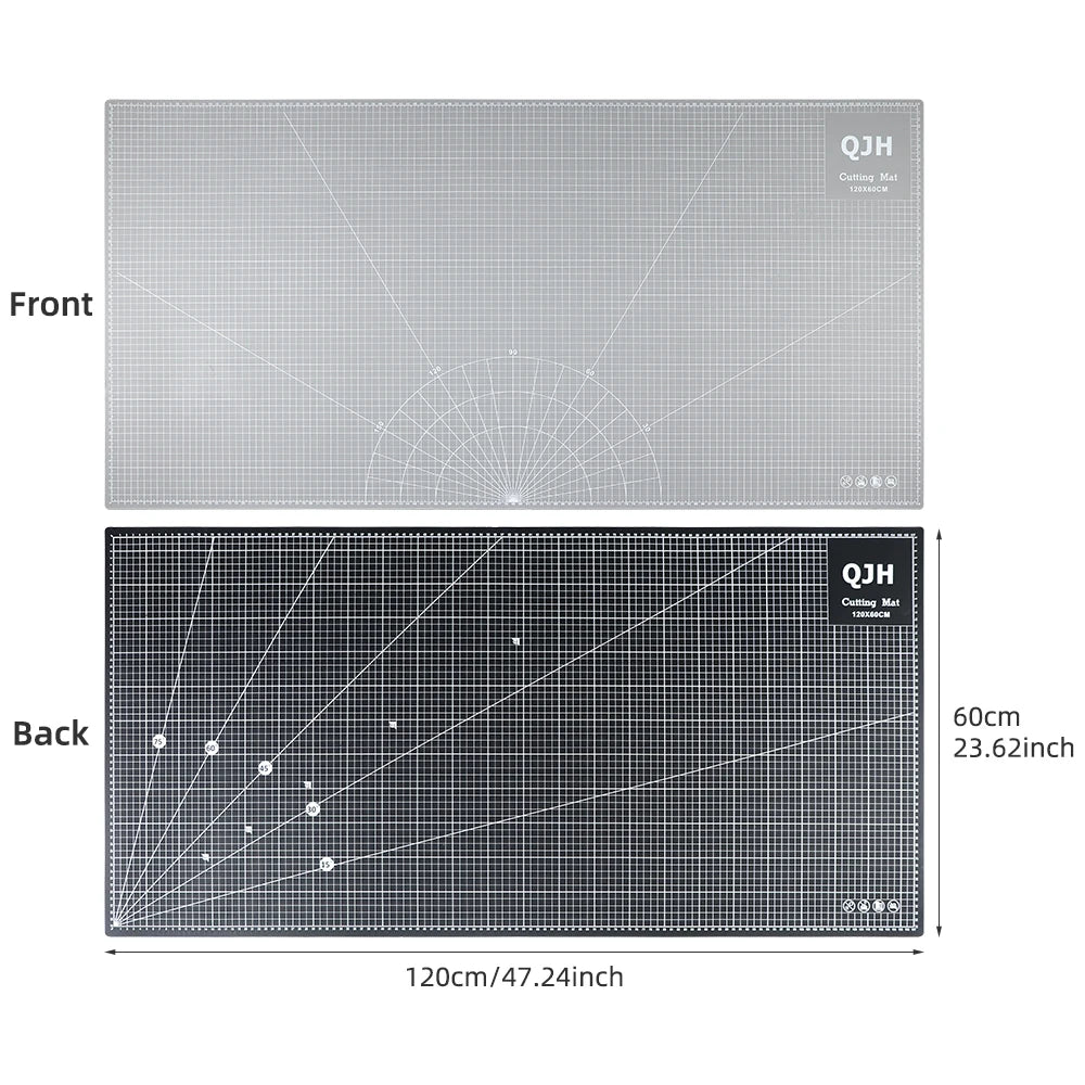 1pc 120x60cm high-end gray-black cutting board tool, 0.3cm thick double-sided PVC mat, DIY desktop cutting pad for leather Craft