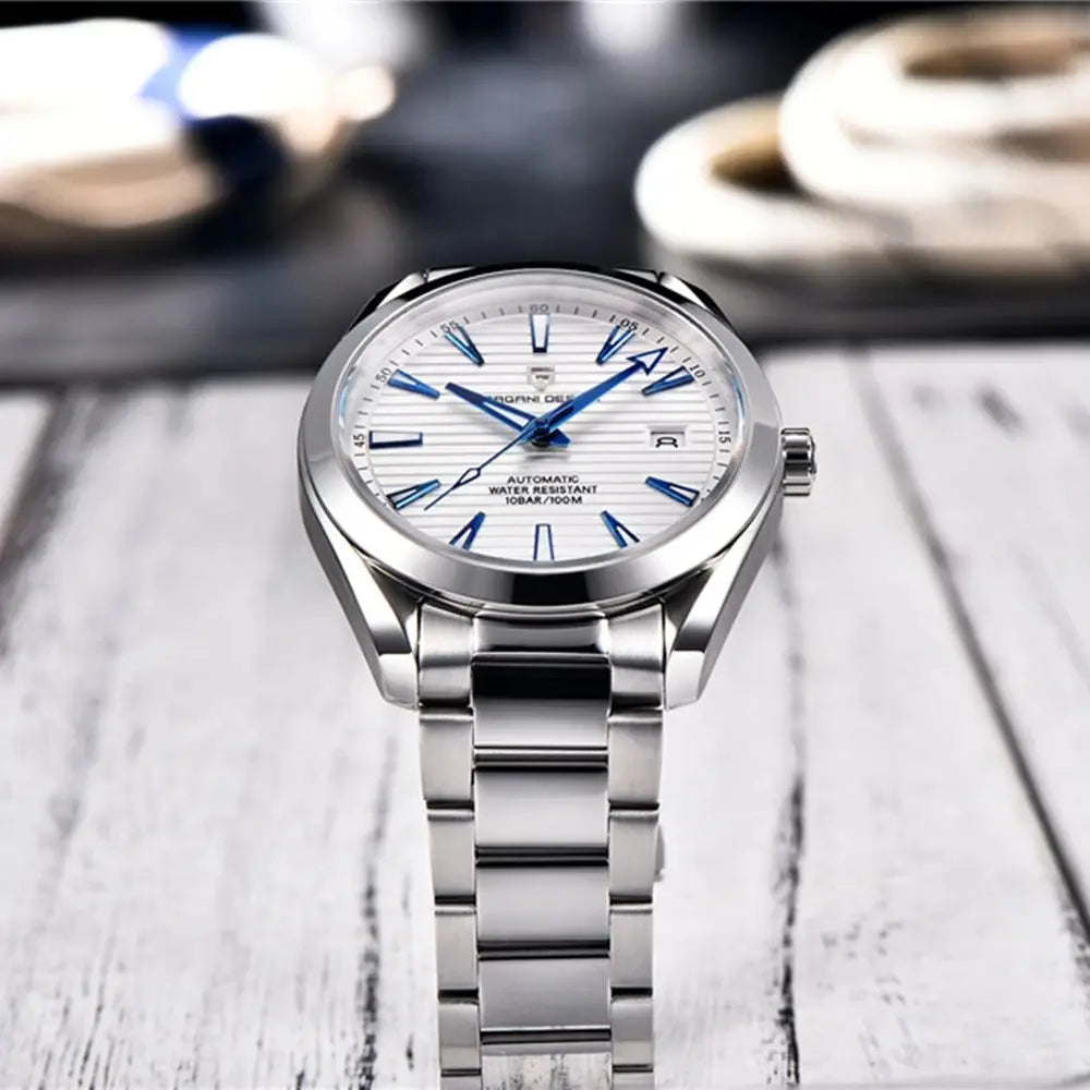 PAGANI DESIGN Automatic Mechanical A150 40mm Luxury Business SportsWatch Sapphire Glass Luminous Stainless Steel Watches for Man